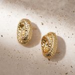 New arrival 18k gold Plated Zinc Alloy chunky spiral Earrings wholesale bulk - Image 3