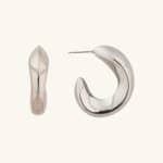 Classic Stylish Hook Shape Jewelry Earrings Waterproof Stainless Steel Women's Stud Earrings