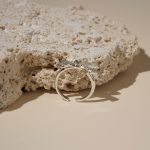 2024 New Minimalist Design Brass Silver-Plated Knot Bow Women's Fashion Resizable Rings - Image 3