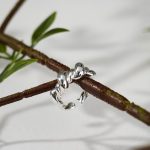 Light Luxury Silver Plated Fashion Rings Rope Twisted and Chunky Textured Adjustable Ring - Image 5