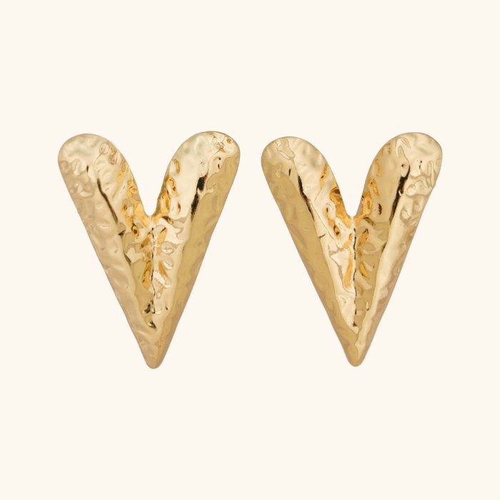 Vintage 18K Gold Earring Ring Set Alloy and Zinc Jewelry No. Pattern - Image 2