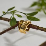 Factory Wholesale Fashion Jewelry 18K Gold Plated  Chunky Irregular Textured Open Resizable Rings for Women And Girls - Image 5