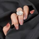 Wholesale Fine Jewelry Silver Plated Imitation Pearl Inlay Chunky Irregular Textured Open Resizable Fashion Rings - Image 3