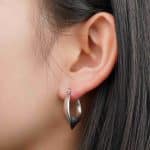 Stylish Jewelry Wholesale Tarnish Free Chunky Twisted Stainless Steel Hoop Earrings Waterproof Earrings for Women - Image 3