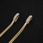 New Trendy Fashion Jewelry Brass Needle Zircon Earrings for Women Statement Extra Long Tassel Earrings - Image 5