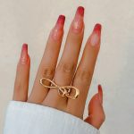 2024 New Design 18K Gold Plated Brass Ring for Women Adjustable Size with Knot Bow Fashion Ring - Image 3
