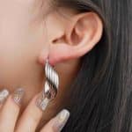 Quality Assurance Hot Selling Fashion Earrings Waterproof Multi-Layers Stainless Steel Hoop Earrings For Women And Girls - Image 3
