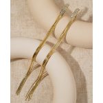 New Trendy Fashion Jewelry Brass Needle Zircon Earrings for Women Statement Extra Long Tassel Earrings - Image 2