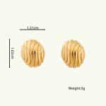 Unique Design Hot Sale 18K Gold Plating Stainless Steel Shell Shape Jewelry Stud Earrings - Image 6