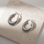 Quality Assurance Hot Selling Fashion Earrings Waterproof Multi-Layers Stainless Steel Hoop Earrings For Women And Girls - Image 2