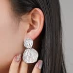 2024 New Trendy Oceanic Design Shell Shape Brass Drop Earrings for Women Party Accessories - Image 5