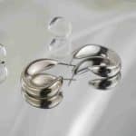 Classic Stylish Hook Shape Jewelry Earrings Waterproof Stainless Steel Women's Stud Earrings - Image 2