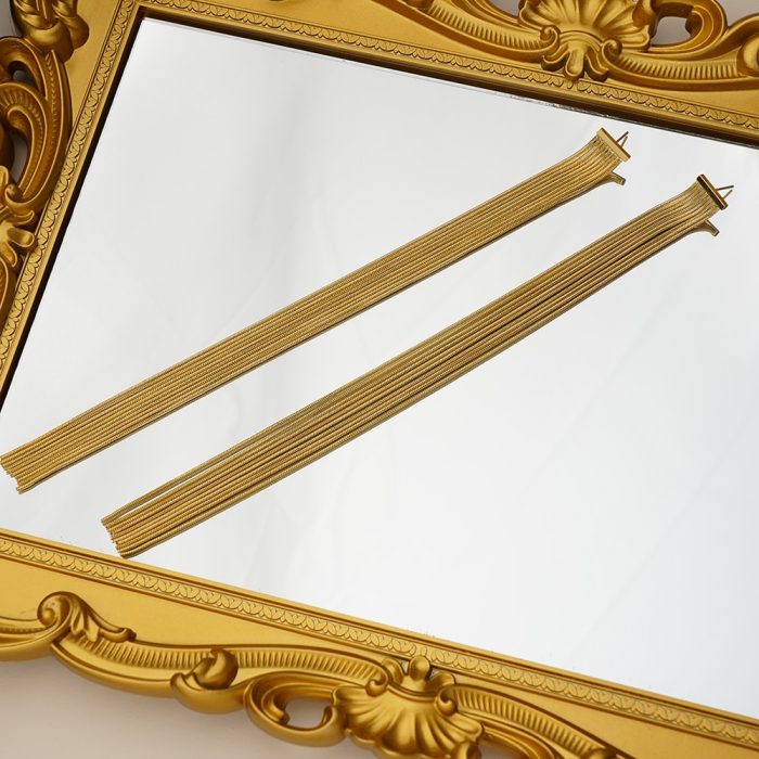 Temperament Brass Gold Color Extra Long Tassel Drop Earrings Women Statement Jewelry - Image 3