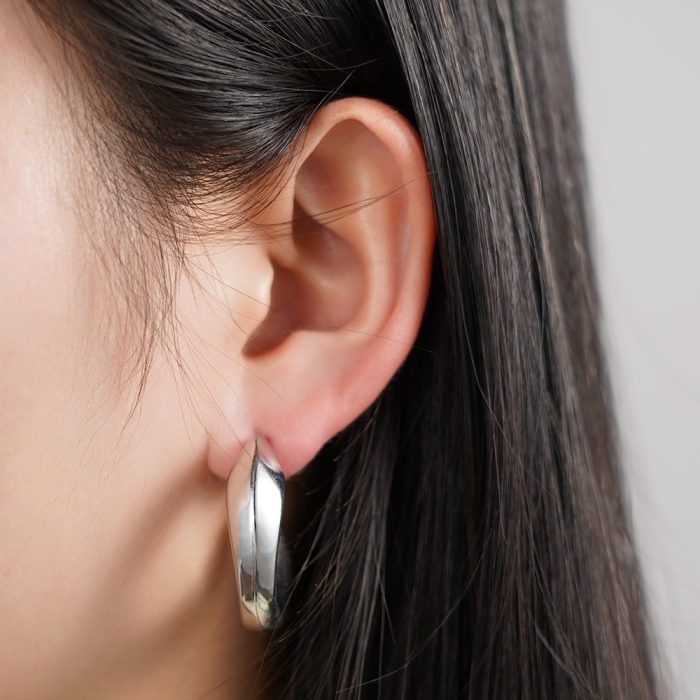 Classic Stylish Hook Shape Jewelry Earrings Waterproof Stainless Steel Women's  Stud Earrings - Image 4