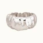 Factory Directly Wholesale Hardware Rounded Chunky Imitation Plating Zinc Alloy Cuff Bracelet