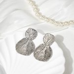 2024 New Trendy Oceanic Design Shell Shape Brass Drop Earrings for Women Party Accessories - Image 3