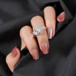 Chunky Irregular Geometry Silver-Plated Brass Rings Open and Resizable Fashion Accessories - Image 3