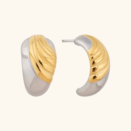 Reliable Quality Wholesale Jewelry Stainless Steel Women Anti Tarnish Gold Plated Women Statement Stud Earrings