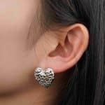 Wholesale Fine Quality Zinc Alloy Silver Color Fashion Jewelry Ladies Stud Earrings For Women - Image 4