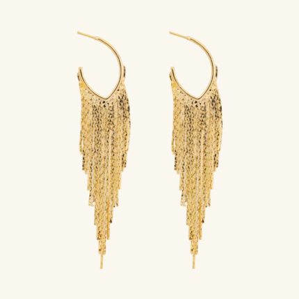 Factory Wholesale Earrings 18K Gold Plated Brass Dangle Tassel Earrings for Women Jewelry