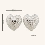 Wholesale Fine Quality Zinc Alloy Silver Color Fashion Jewelry Ladies Stud Earrings For Women - Image 6