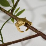 Vintage Fashionable Jewelry Chunky Irregular Textured Thick Wide Brass Adjustable Open Rings for Women Accessories - Image 5