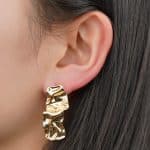 Irregular Square Stud Earrings For Women Tarnish Free Jewelry aretes y accesori por mayor - Image 4