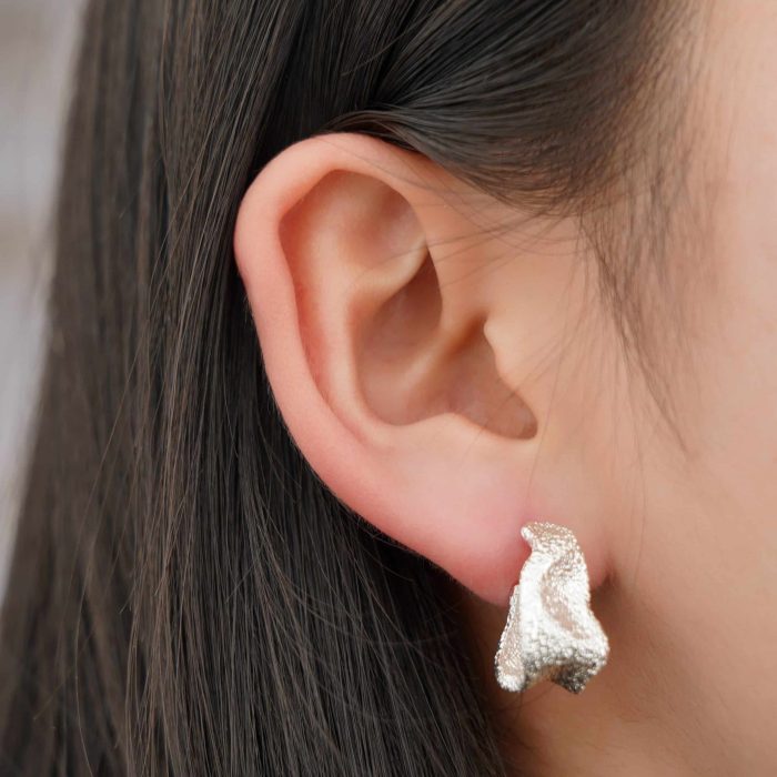 Exquisite Chic Chunky C Shape Earrings Hot Sale Zinc Alloy Brushed Geometric Earrings For Girls - Image 3