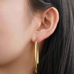 Various Good Quality 18K Gold Plating Large Chunky Round Waterproof Stainless Steel Hoop Earrings for Women - Image 4