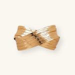 New Designs Widely Used Matte Polished Metal Blank Men Chunky Rounded Women'S Gold Plated Vintage Cuff Bracelet