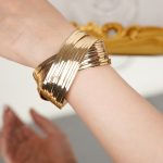 New Designs Widely Used Matte Polished Metal Blank Men Chunky Rounded Women'S Gold Plated Vintage Cuff Bracelet - Image 3