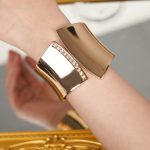 New Arrivals Chunky Asymmetric Women's Gold Plated Alloy Cuff Bracelet for Women Jewelry - Image 3