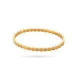Gold Stainless Steel Hexa Bangle – Bold, Chic & Full of Shine