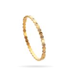 Gold Stainless Steel Hexa Bangle – Bold, Chic & Full of Shine - Image 2