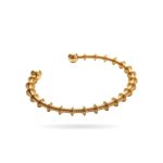 Textured Spiral Stainless Steel Open Cuff Bangle