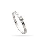 Heart-shaped Diamond Chic Stainless Steel Bracelet