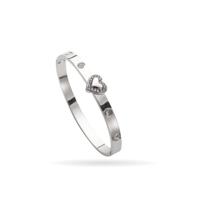 Heart-shaped Diamond Chic Stainless Steel Bracelet