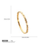 Gold Stainless Steel Hexa Bangle – Bold, Chic & Full of Shine - Image 5